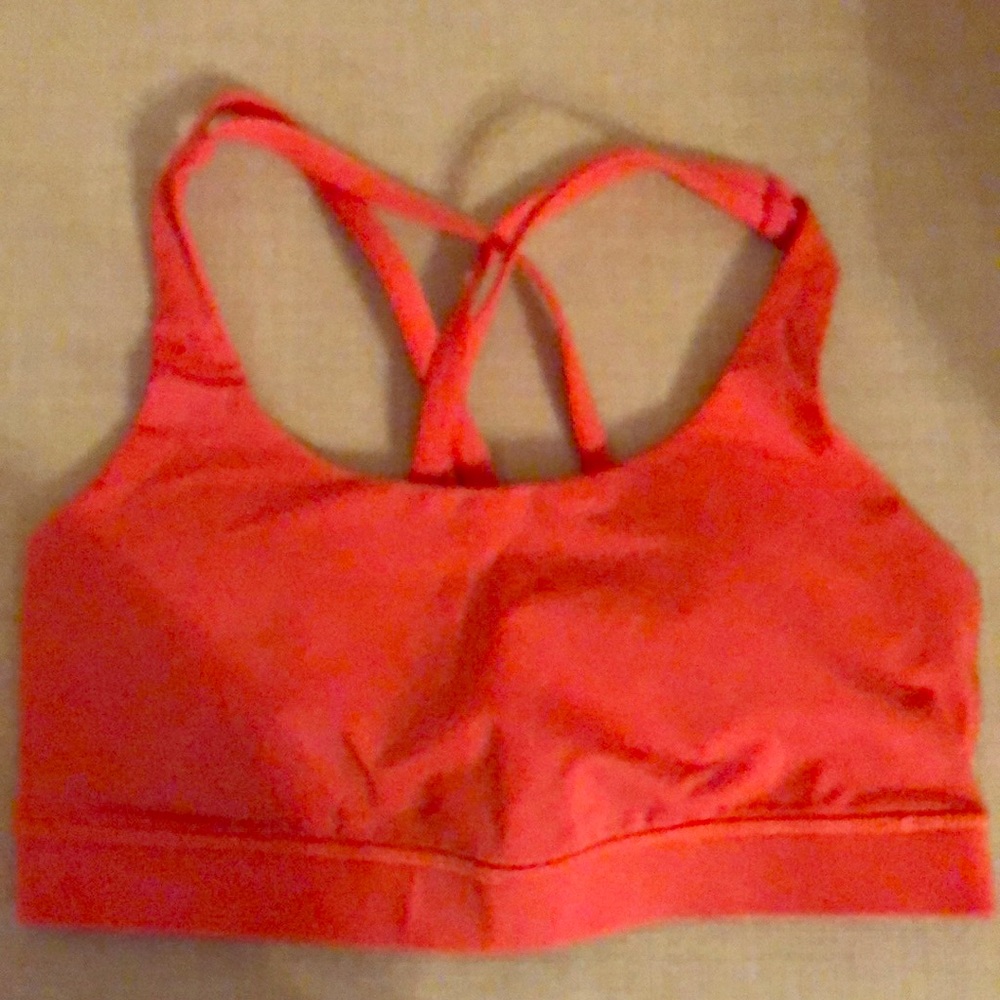 Lululemon coral sports bra. Size 6